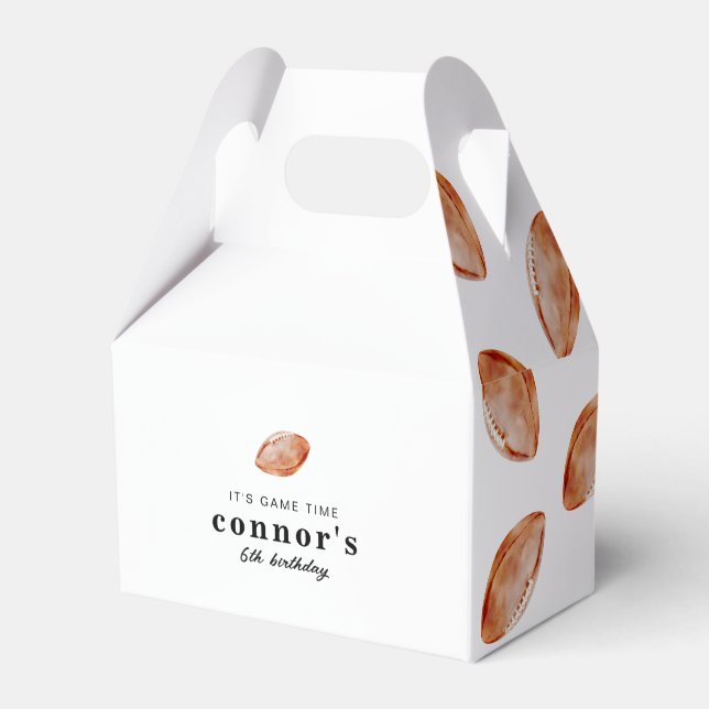 Football Party Favor Boxes (Front Side)