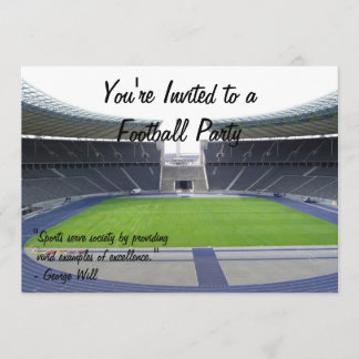 Football Party Invitation