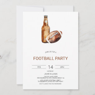 Football Party Invitation, The Big Game Invite