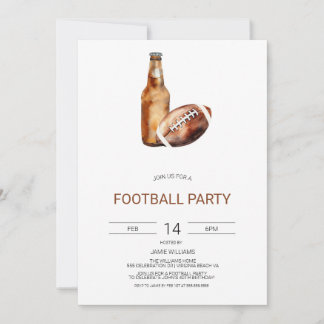 Football Party Invitation, The Big Game Invite