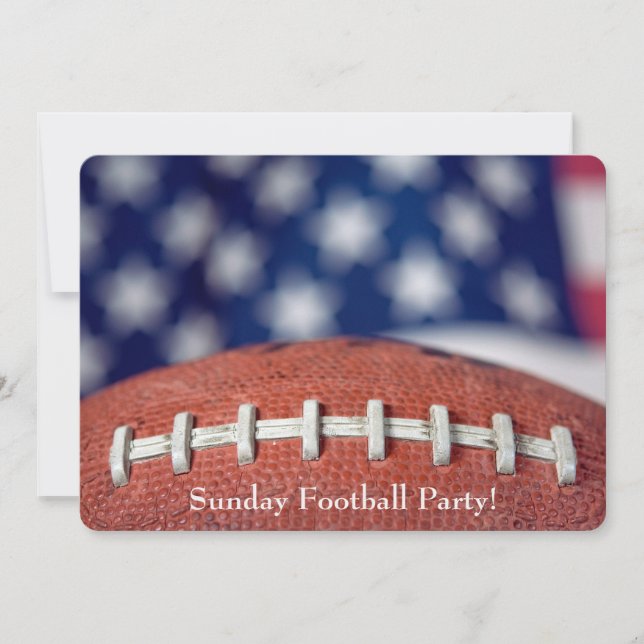 Football Party Invite (Front)