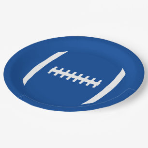 Football Party or Banquet Custom Team Color Sports Paper Plate