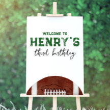 Football Party Welcome Sign - Foam Board