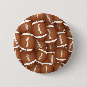 Football Pattern Button