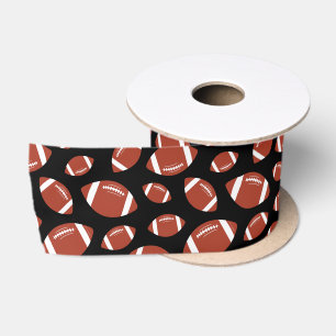 Football Pattern Satin Ribbon
