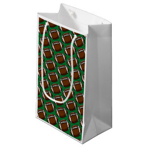 Football Pattern Sports Player Team Game Fan Club Small Gift Bag