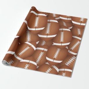 Football Pattern Wrapping Paper