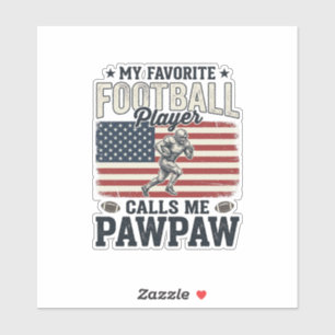Football Pawpaw Vintage American Flag Shirt Design