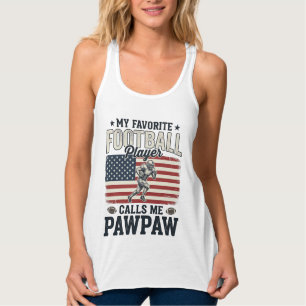 Football Pawpaw Vintage American Flag Shirt Design