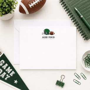 Football Personalised Monogram Initals Card