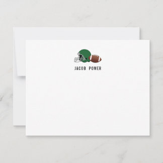 Football Personalised Monogram Initals Card