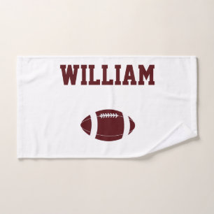 Football Personalised Sports Hand Towel