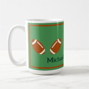 Football PERSONALIZE Name Coffee Mug