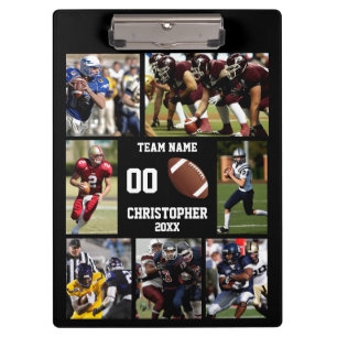 Football photo collage clipboard