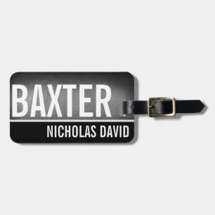 FOOTBALL PIGSKIN Custom Luggage Tag MONOGRAM