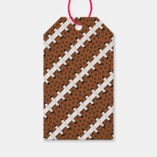 Football Pigskin Laces Sports Team Coach Player Gift Tags