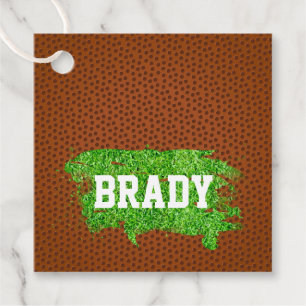 Football Pigskin Turf Sports NAME Coach Team Fun Favour Tags