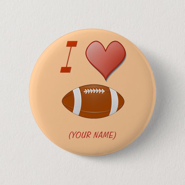 FOOTBALL PIN-ON BUTTON (Front)
