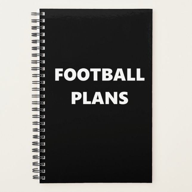 Football Planner Sports Theme Football Plans (Front)