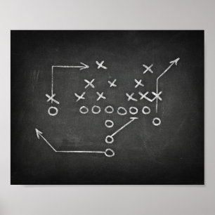 FOOTBALL PLAYBOOK Print Sports Decor