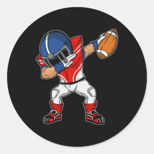 Football Player - American Football Season Dab Dan Classic Round Sticker