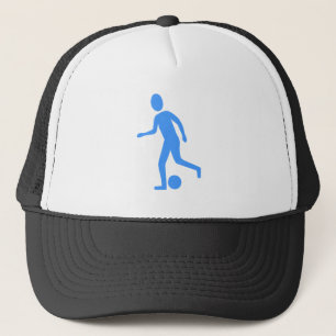 Football Player - Baby Blue Trucker Hat
