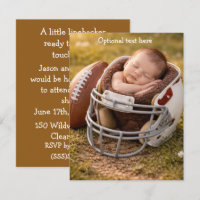 Football Player Baby Shower Digital Download