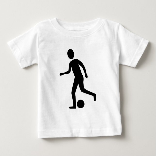 Football Player - Black Baby T-Shirt (Front)