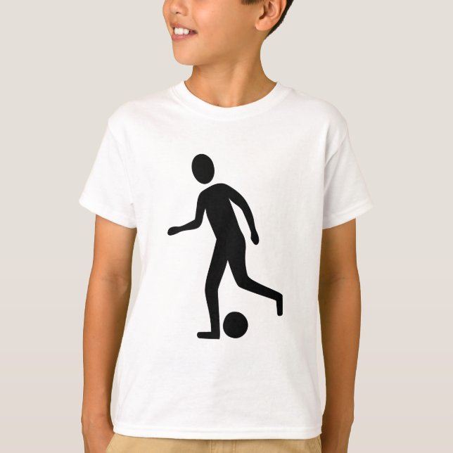 Football Player - Black T-Shirt (Front)
