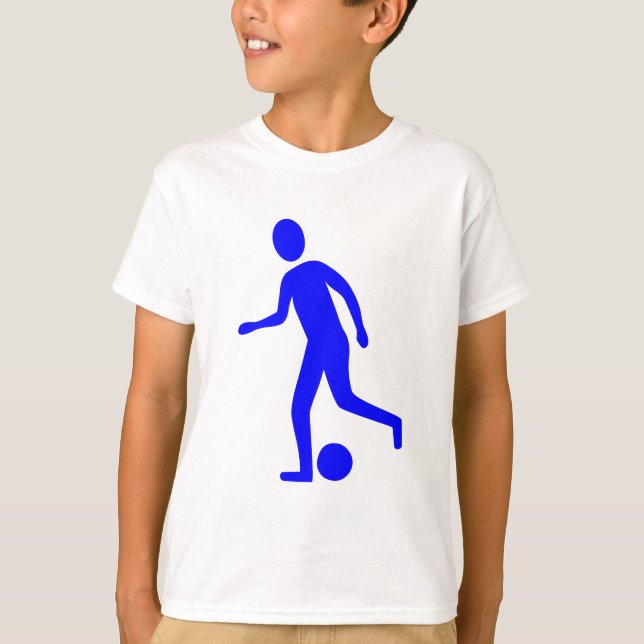 Football Player - Blue T-Shirt (Front)