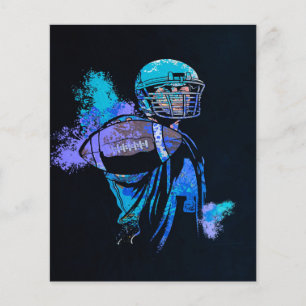 Football Player Canvas Print  Flyer