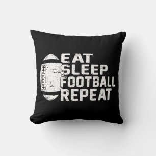 Football Player Eat Sleep Football Repeat Love Foo Cushion