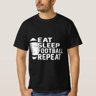 Football Player Eat Sleep Football Repeat Love Foo T-Shirt