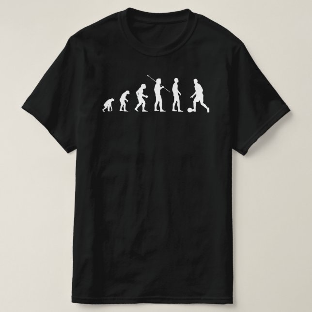 Football Player Evolution | Funny Soccer Meme Wv T-Shirt (Design Front)