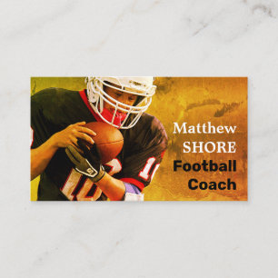 Football Player, Footballer, Football Coach Busine Business Card
