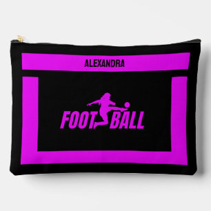Football Player Girl, Birthday Gift, Football Team Accessory Pouch