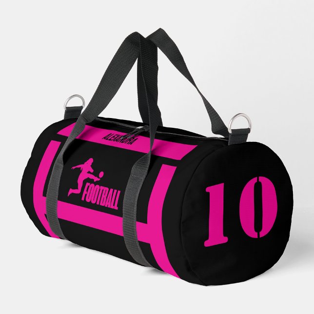 Football Player Girl, Birthday Gift, Football Team Duffle Bag (Creator Uploaded)