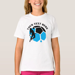 Football Player Girl, Birthday Gift, Team        T-Shirt