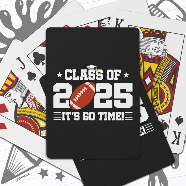 Football Player Graduation Class of 2025 Senior Playing Cards (Creator Uploaded)