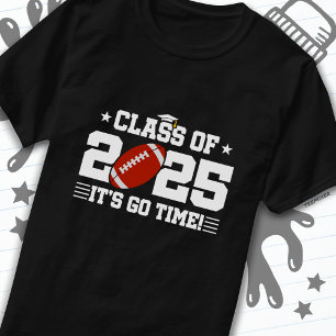 Football Player Graduation Class of 2025 Senior T-Shirt