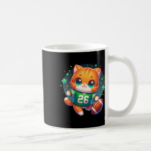 Football Player Kitty Cat Kitten Cute Girls Graphi Coffee Mug