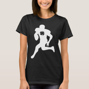 Football Player Lucky Shamrock C St Patricks Day B T-Shirt