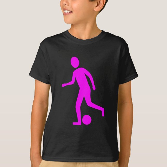 Football Player - Magenta T-Shirt (Front)