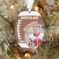 Football Player Name Number Photo Keepsake #99