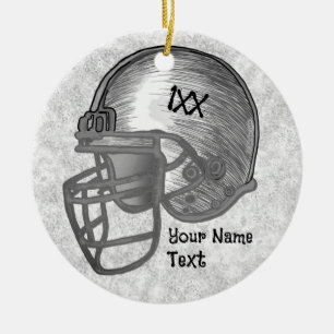 Football player ornament 