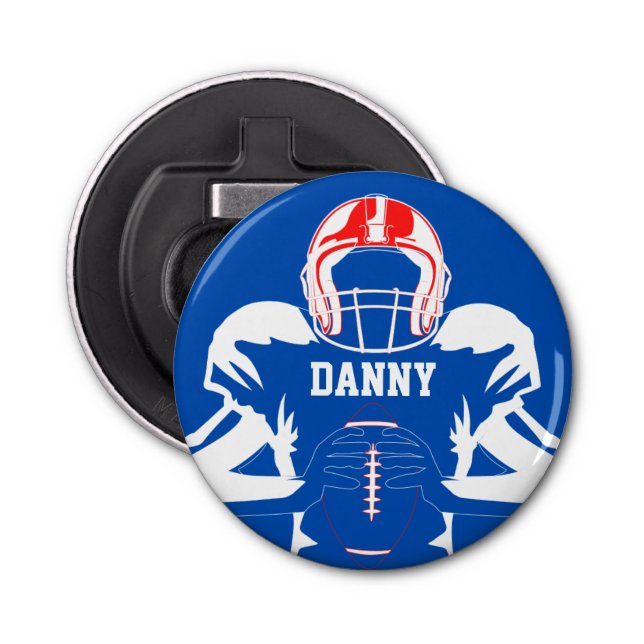Football Player Personalised Bottle Opener (Front)