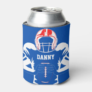 Football Player Personalised Can Cooler