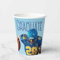 Football Player Photo Custom Graduation Party