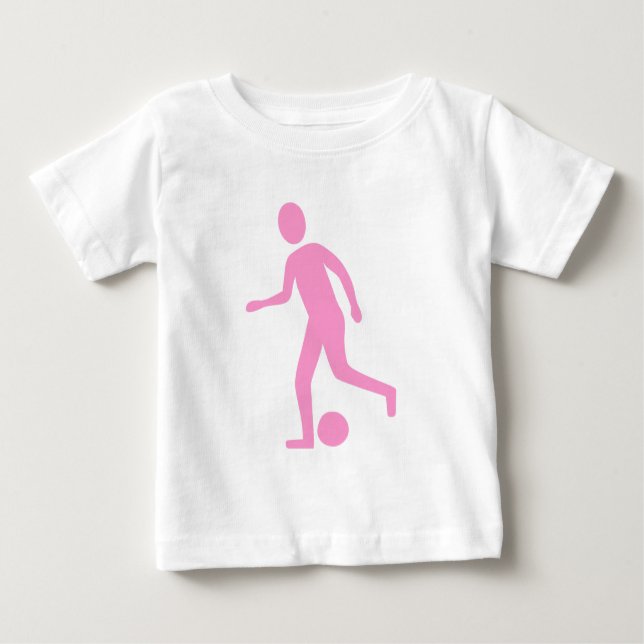 Football Player - Pink Baby T-Shirt (Front)