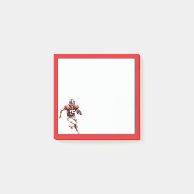 Football Player Post-it Notes (Front)